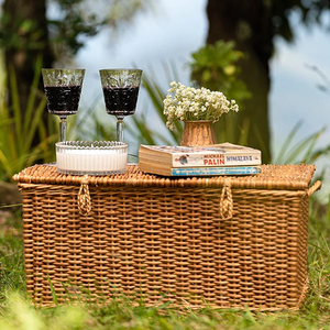 Timeless <b>Bamboo</b> Look Handmade Rattan <b>Basket</b> For Household Storage And Decoration Eco Friendly Natural Rattan <b>Baskets</b> For Stylish - Product Image 1