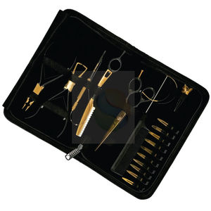 Professional Hair <b>Extension</b> <b>Micro</b> Ring Tool Kit – Premium Pliers, Loop & Pulling Needles with Hair Parting Comb - Product Image 3