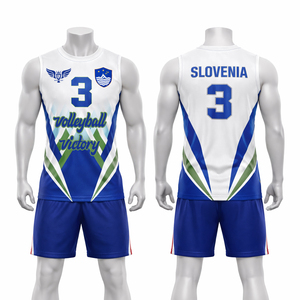 Conjunto de Uniforme de Voleibol Estilo Canadiense Personalizado, Jersey sin Mangas con Estampado por Sublimación y Pantalones Cortos de Secado Rápido, Ropa Deportiva para Equipos - Product Image 5