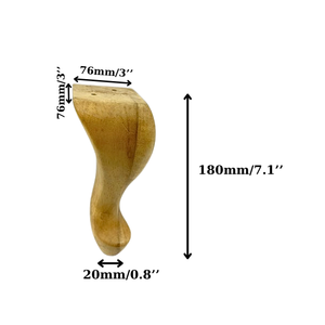 ขาเฟอร์นิเจอร์ไม้เนื้อแข็งโค้งมน ดีไซน์ทันสมัยไม่ซ้ำใคร สำหรับโซฟา ตู้ โต๊ะกาแฟ อะไหล่ทดแทน โรงงาน OEM - Product Image 2