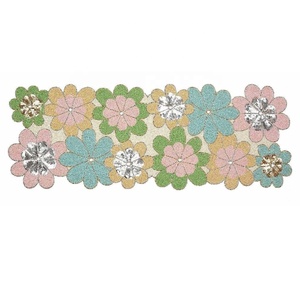 High Quality Handmade Modern Leaf Glass Beaded Durable Lightweight Decorative <b>Table</b> <b>Runner</b> Dining Wedding Everyday Use - Product Image 6