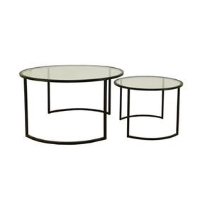 Glass Coffee <b>Table</b> Small Glass Coffee <b>Table</b> Round Gold Coffee <b>Table</b> - Product Image 2