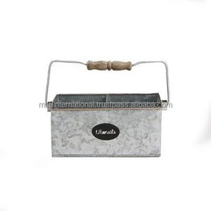 Organizador de Metal galvanizado con divisores resistentes para cubiertos, condimentos, cubiertos de fiesta, organizador de mesa - Product Image 2