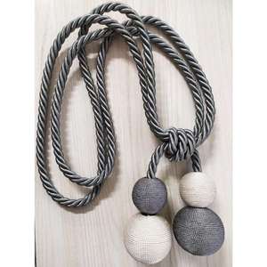 Decorative Curtain <b>Tieback</b> Rope Tassel Ball Curtain Holdback for Drapes Window Elegant Modern Curtain Accessories Home Styling - Product Image 2