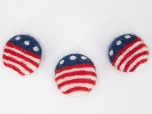 Adorno de Fieltro con Diseño del 4 de Julio para Niños, Decoración Patriótica Hecha a Mano para el Día de la Independencia, Decoración de Lana Inspirada en la Bandera de EE. UU. - Product Image 3