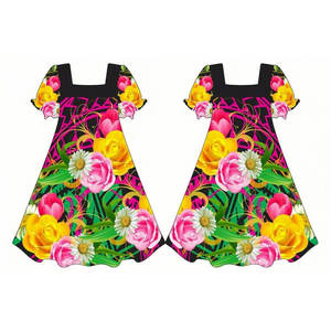 Vestido de Mujer Talla Grande con Estampado Personalizado por Sublimación, Estilo Islas del Pacífico, Vestido Mumu de Micronesia - Product Image 6