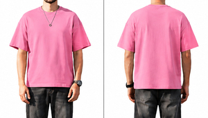 เสื้อยืดโอเวอร์ไซส์ผ้าคอตตอนหนานุ่มคุณภาพสูง พิมพ์ลาย DTG สำหรับผู้ชาย สไตล์สตรีทแวร์ ทรงหลวมไหล่ตก น้ำหนักมาก - Product Image 4