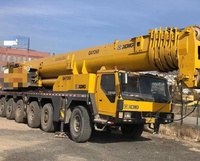 Grue mobile d'occasion Xuzhou 200 tonnes QAY200, composants essentiels : moteur, pompe, roulement, moteur Cummins MB, hauteur de levage 61 mètres, 2009