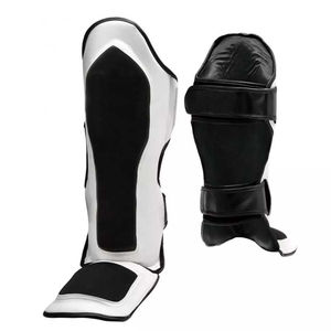 Protectores de Piernas Profesionales para Boxeo, para Sparring y Competencia, Protectores de Espinilleras de PU Premium con Diseño Ergonómico, Protectores de Espinilleras OEM - Product Image 2