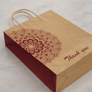 Custom Printed Kraft Paper Shopping <b>Bags</b> with Handles Eco Friendly Gift <b>Packaging</b> <b>Bags</b> for Retail Boutique Party - Product Image 2