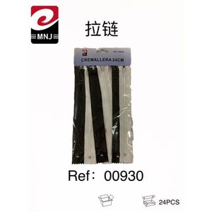 Cerniera in Nylon da 24cm per Forniture Artigianali - Product Image 3