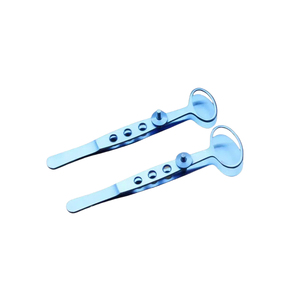 คีมจับเนื้อเยื่อสำหรับผ่าตัดตาแบบ Ultra Precision Chalazion Forceps  แบบสามรู  ใช้ซ้ำได้ ทำจากสแตนเลส - Product Image 4