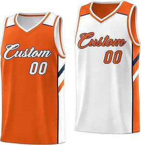 Uniformes de Baloncesto Personalizados de Malla Premium, Camisetas Deportivas sin Mangas con Cuello en V, Nombre y Número Personalizados, Jersey Reversible - Product Image 2