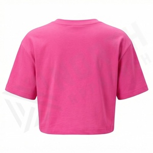 Crop top pour femme de couleur personnalisée, nouveau style, matière de qualité, t-shirt décontracté à manches courtes, vêtements de mode - Product Image 2