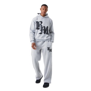 Fabricant de survêtements sur mesure pour hommes combinaison baggy à capuche en coton molletonné imprimé pour l'hiver - Product Image 2