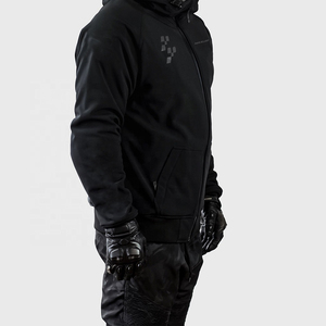 เสื้อฮู้ดดี้สำหรับขับขี่มอเตอร์ไซค์สำหรับผู้ชาย พร้อมแผ่นป้องกันที่ได้รับการรับรองมาตรฐาน CE ช่องระบายอากาศแบบถอดได้ ดีไซน์คุณภาพพรีเมียม - Product Image 3