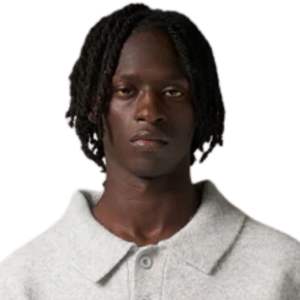 Suéter Polo de Punto para Hombre, Manga Larga, Gris Jaspeado, Textura Suave, Cuello con Botones, Estilo Casual, Invierno, Mezcla de Algodón, OEM - Product Image 5