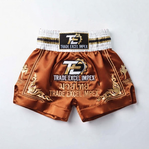 Shorts de boxe Muay Thai personnalisés de haute qualité, 100% polyester, séchage rapide, respirant, confortable, taille élastique, best-seller - Product Image 6