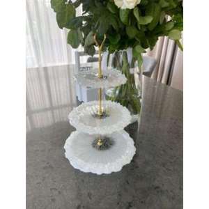 Soporte para Pastel de Resina Ecológico y Moderno, Apto para Lavavajillas, para Exhibición de Pasteles de Cumpleaños, Mesa de Postres, Recepción de Bodas y Fiestas - Product Image 2
