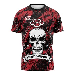 Conjunto de Pantalones Cortos de Muay Thai y Kickboxing Sublimados con Logotipo y Diseño Personalizados, Bajo MOQ, Fibra de Poliéster Resistente, Ropa de Combate de Manga Corta - Product Image 2