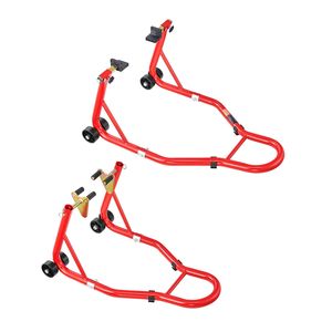 Sollevatore per Moto con Capacità di 850 libbre, Combo Anteriore e Posteriore con Supporto a Doppia Forcella per Ruota Anteriore e Bobina per Forcellone U+L, per Rampe e Cavalletti - Product Image 6