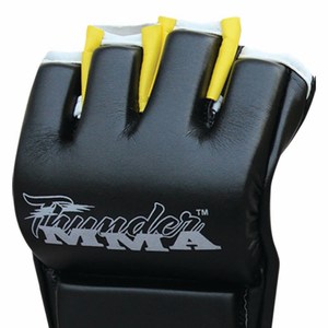Lightweight Boxing MMA Grappling Half-Finger Leather <b>Gloves</b> Punching Training Equipment <b>Moisture</b> Wicking Waterproof Custom Logo - Product Image 3