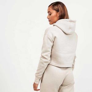 Sudadera con Capucha Completa para Mujer, Tallas Grandes, 100% Algodón, Estilo Hip Hop, Bordado 3D, Invierno, Tejida, Precio de Fábrica - Product Image 2