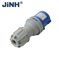 Fiches montées par les fabricants 220V 16A Énergie électrique Prise commando industrielle mobile à trois broches IP44 Fiches extérieures