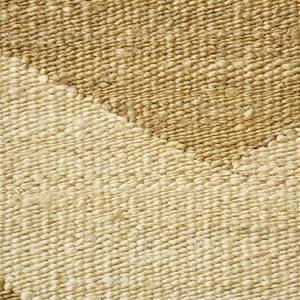 Tapis DECORDEC en laine beige naturelle, à motif floral, tissage plat, antidérapant, écologique, motif neutre, pour salon, hôtel - Product Image 4