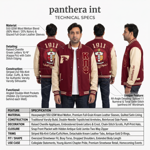 Blouson universitaire personnalisé en laine métonnée épaisse pour homme, manches en cuir véritable, coupe oversize, style streetwear universitaire, chenille - Product Image 5