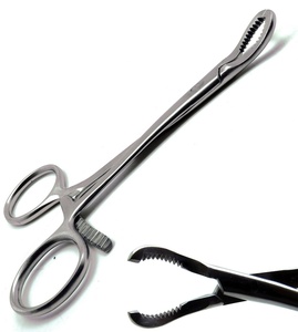 Pinzas Quirúrgicas Manuales para Sujeción Ósea de 5.5 Pulgadas, Instrumentos Ortopédicos de Acero Inoxidable - Product Image 1