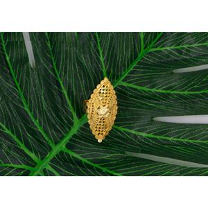 Nuevo anillo de dedo ajustable abierto tradicional para mujer, anillo de bodas de Dubái de oro de 24K, joyería, nuevo anillo de dedo de calidad Premium para niñas - Product Image 6