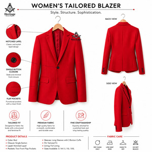 Traje Formal de Oficina para Mujer, Estilo Blazer, para Hermandades y Fraternidades Griegas Delta Sigma, Venta al por Mayor de Regalia Masónica - Product Image 5