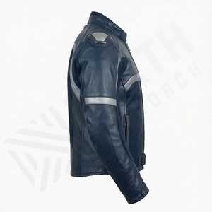 Chaqueta de Motociclista de Cuero Genuino para Hombre de la Mejor Calidad, Nueva Colección de Invierno, Chaquetas de Motocicleta con Protecciones Desmontables Personalizadas - Product Image 3