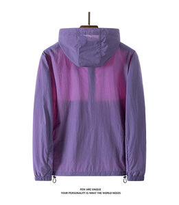 Chaqueta Cortavientos para Pesca al Aire Libre, Impermeable, Ligera, con Protección UV y Capucha |   Ropa Deportiva Transpirable de Invierno, Ropa de Calle Unisex - Product Image 5