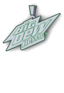 Iced out custom green logo pendant necklace with moissanite stones for men hip hop luxury fashion jewellery - Product Image 2