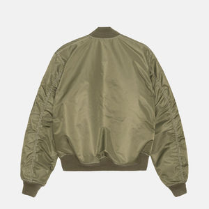 Chaqueta Bomber Casual de Invierno para Hombre con Logotipo Personalizado, Transpirable, de Alta Calidad, Manga Larga, Estilo Urbano, Cuello Alto con Capucha y Letras Luminosas - Product Image 2