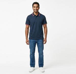 Suéter personalizado para hombre, camisa polo de manga corta, jersey de punto de media manga, suéteres, pullovers con botones, para primavera y otoño - Product Image 4