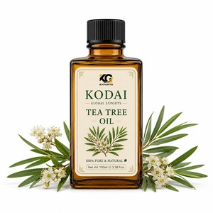 Aceite Puro y Natural de Árbol de Té 100ml en Botella Ámbar con Enchufe Estadounidense 100g para Cuidado Personal - Product Image 1