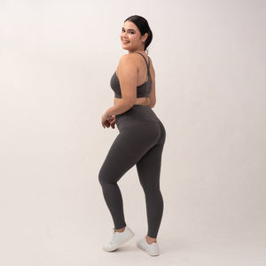 Conjuntos de Yoga para Mujer Personalizables, Transpirables, Ecológicos, sin Costuras, con Hombros Descubiertos, sin Mangas, de 2 Piezas, Ropa Deportiva - Product Image 2