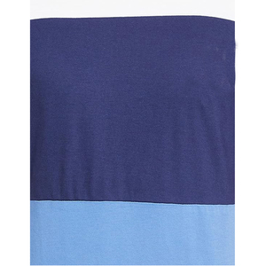 Camiseta de Manga Corta para Hombre, Cuello Redondo, Corte Regular, Estilo Casual, Tejido de Algodón, Bloques de Color Azul, Blanco y Marino - Product Image 6