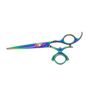 Professional Multi Color Stainless Steel Right-Handed Hair Cutting Scissors Swivel Design <b>Barber</b> Salon Precision Sharp <b>Blade</b> - Product Image 5