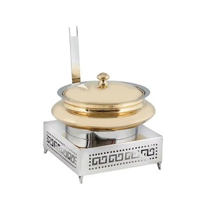 Gold Stainless Steel Chafing Dish Buffet With Lid for Hotel <b>Wedding</b> Party Catering By India Manufacturer Chafing Dish - Product Image 1