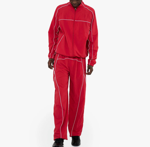 Custom Sports <b>Wind</b> <b>Breaker</b> Tracksuit Contrast Color Men Jogging Suit Oversized Polyester Nylon Tracksuit Windbreaker Set for Men - Product Image 1