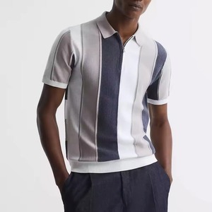 Chemises polo homme slim fit, couleur unie, nouvelle couleur personnalisée, haute qualité, logo personnalisé, en vente, prix raisonnable - Product Image 3