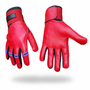 Guantes de Béisbol de Cuero de Alta Calidad, Ligeros, Personalizables, Ambidiestros, Color Único, Puño Largo/Corto, para Bateo Deportivo - Product Image 1