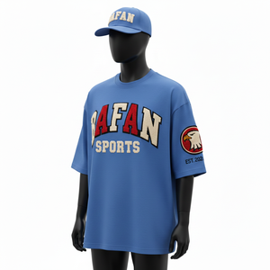 Camiseta Oversize para Hombre, de Algodón Jersey, Cómoda, con Logotipo Bordado Personalizado, 100% Algodón, Corte Holgado, Estampada - Product Image 4