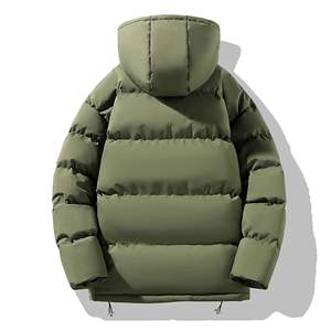 Veste matelassée pour homme très vendue, 100% coton, rembourrage en polyester, col montant, fermeture éclair, impression de logo personnalisée - Product Image 5