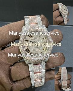 Reloj de Lujo Totalmente Automático de Acero Inoxidable y Diamantes Moissanite, Resistente al Agua hasta 10 Bares - Product Image 2