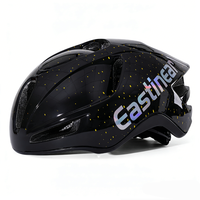 Casque de vélo de route Aero Silver avec rembourrage en silicone alvéolé 3D et lumière LED rechargeable, casque de vélo ultraléger et aérodynamique